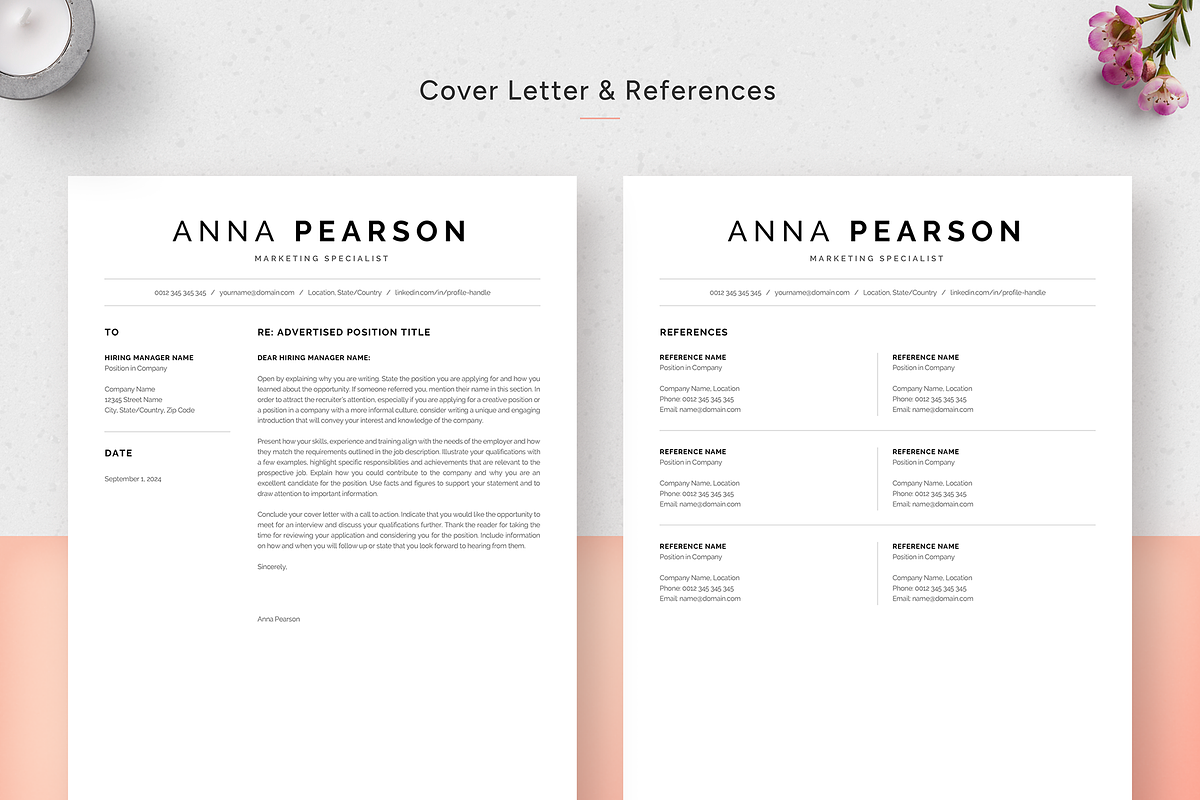Resume Template Anna, a Resume Template by Olympia Resume (Photo 3 of 6)