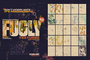 Fugly: 50 Transparent PNG Textures