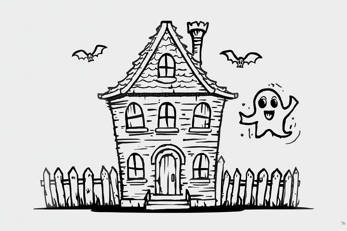 Haunted House & Pumpkin Art, an Illustration by musafir_fashion (Photo 15 of 16)