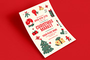 Playful Christmas Market Event Flyer, a Flyer Template by Guuver (Thumbnail 3 of 3)