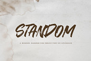 Standom Brush Font, a Handwritten Font by khurasan (Thumbnail 1 of 4)