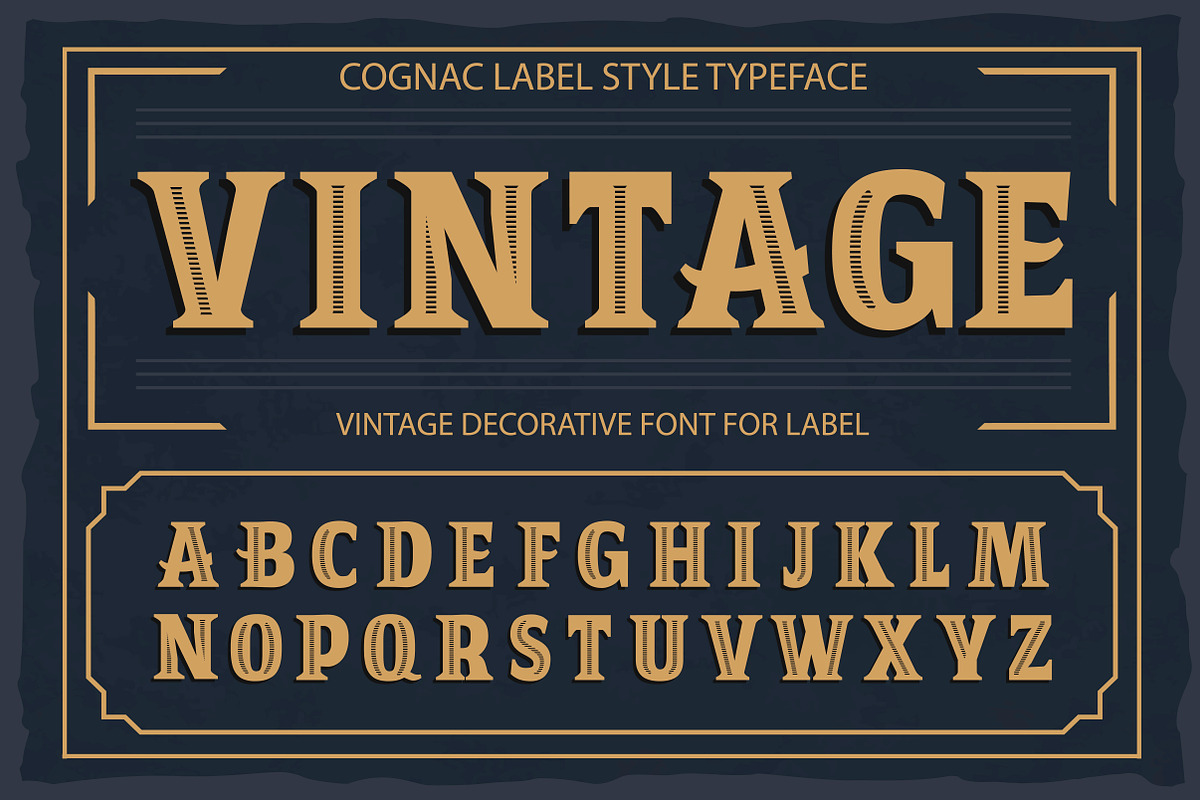 Vintage OTF vintage label font.