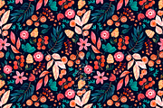 Teal Flowers Watercolor Pattern, a Pattern Graphic by Webvilla Studio (Thumbnail 4 of 8)