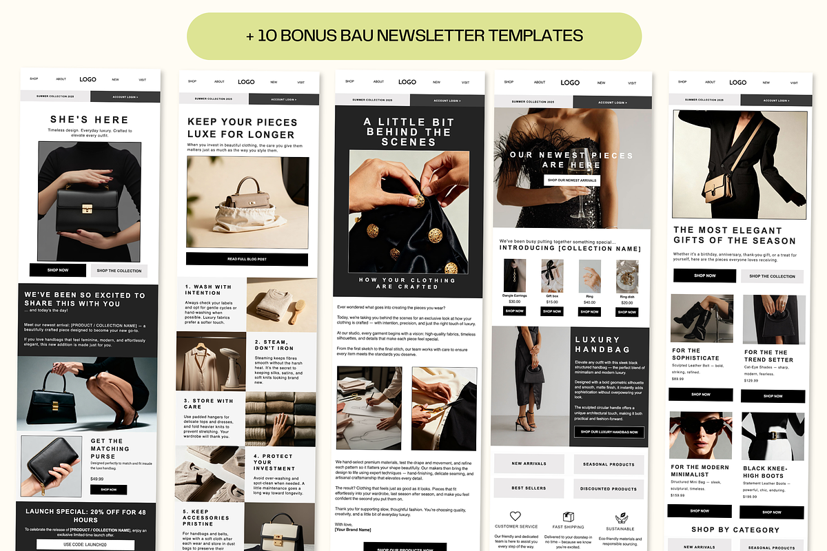 Klaviyo Newsletter Template Flows, an Email Template by Template Twist Shop (Photo 7 of 11)