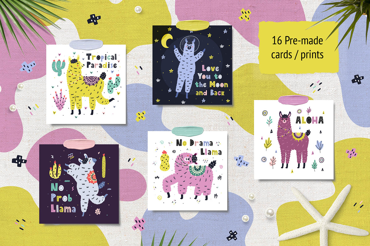 Oh Llama Graphic Pack, an Animal Illustration by Gulnara Sabirova (Photo 11 of 22)