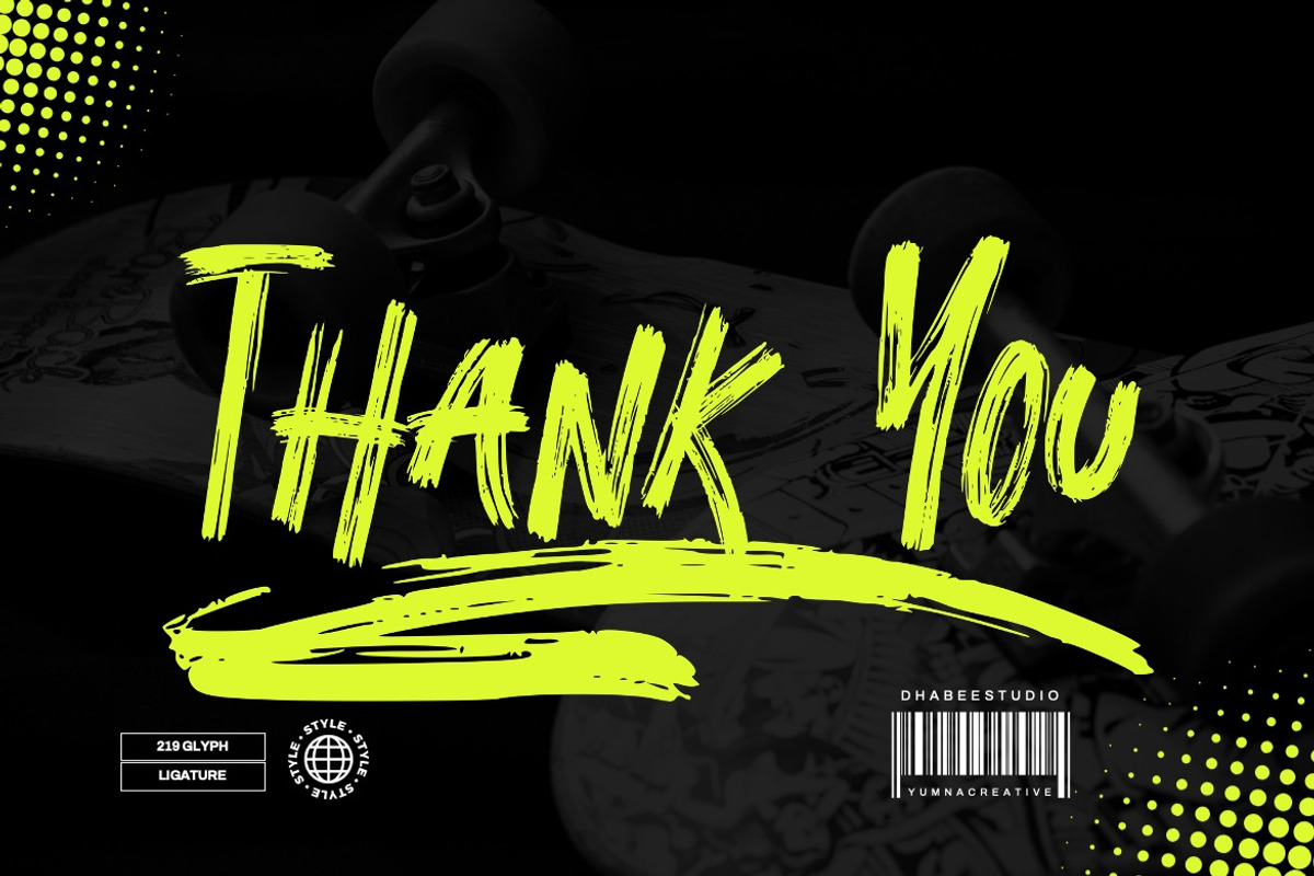 Molaser Brush - Ink Brush Font, a Handwritten Font by Dhabee (Photo 14 of 16)