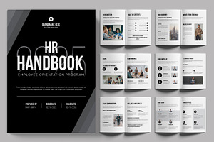 HR Employee Handbook Design, a Brochure Template by ContestDesign