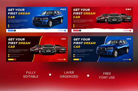 Web banner and Facebook cover, a Marketing Template by MHDesignWorld