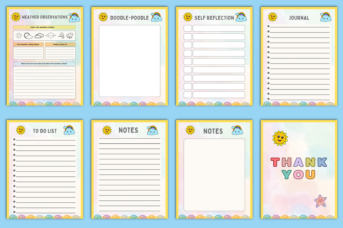 Editable Kids Daily Journal Canva, a Stationery Template by Designmela01 (Photo 5 of 5)