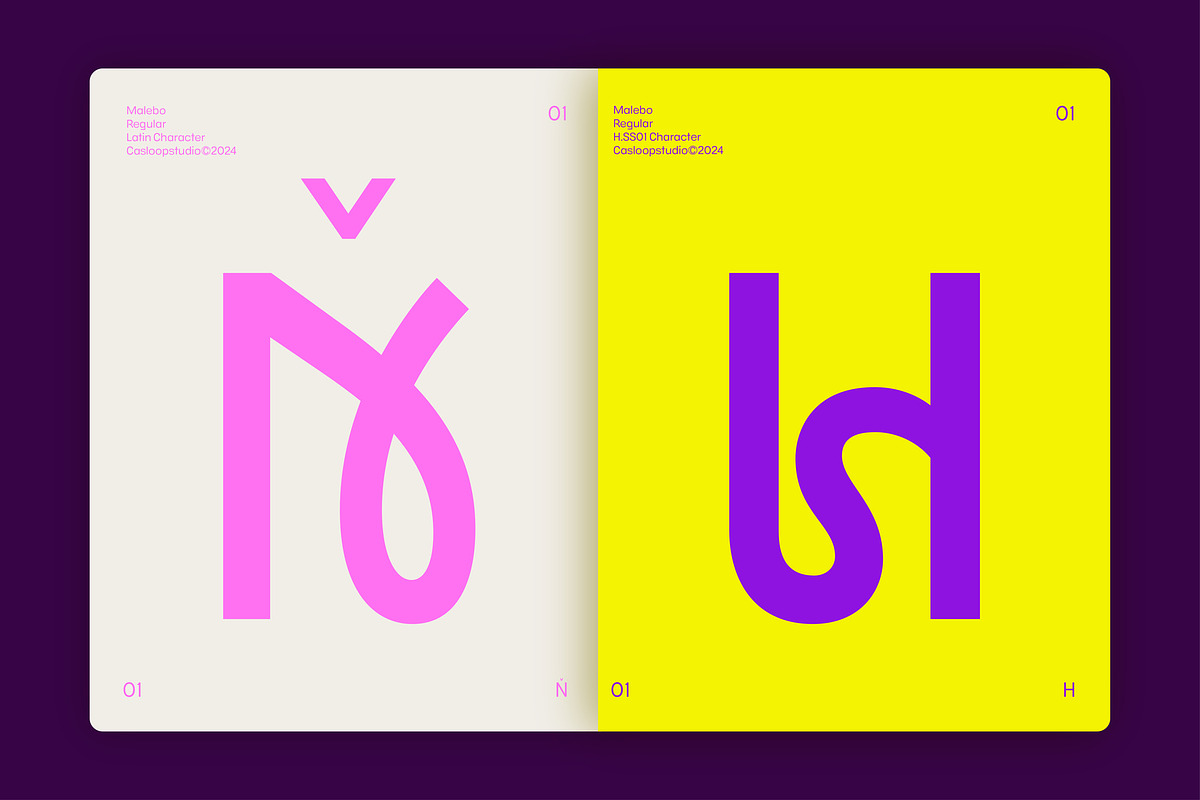 Malebo - Quirky Logo Sans Font, a Font by Casloop Studio (Photo 2 of 9)