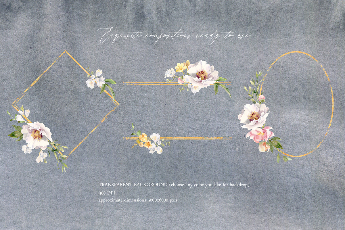 Exquisite Flora. Watercolor set., a Texture Illustration by Elegantia (Photo 5 of 13)