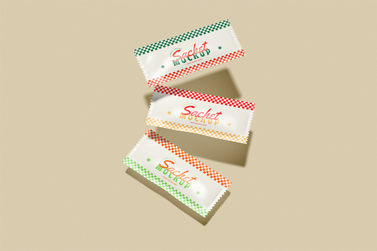 Sauce Sachet Mockup, a Packaging Mockup by xavier_studio (Photo 3 of 5)