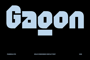 Gagon - Bold Condensed Display Font