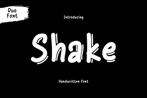 Shake Is A Cute Handwritten Font