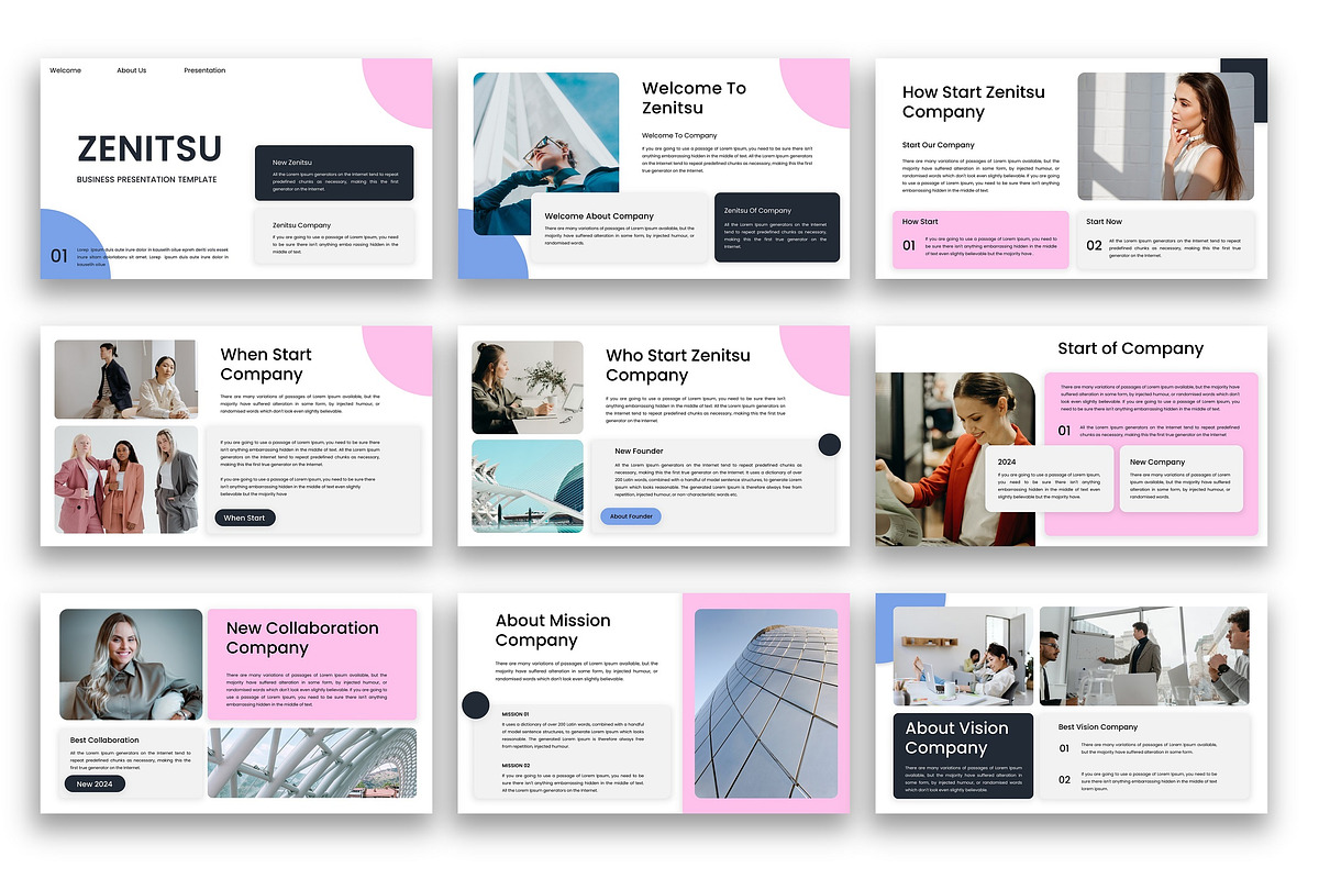Zenitzu - Business Keynote Template preview 5