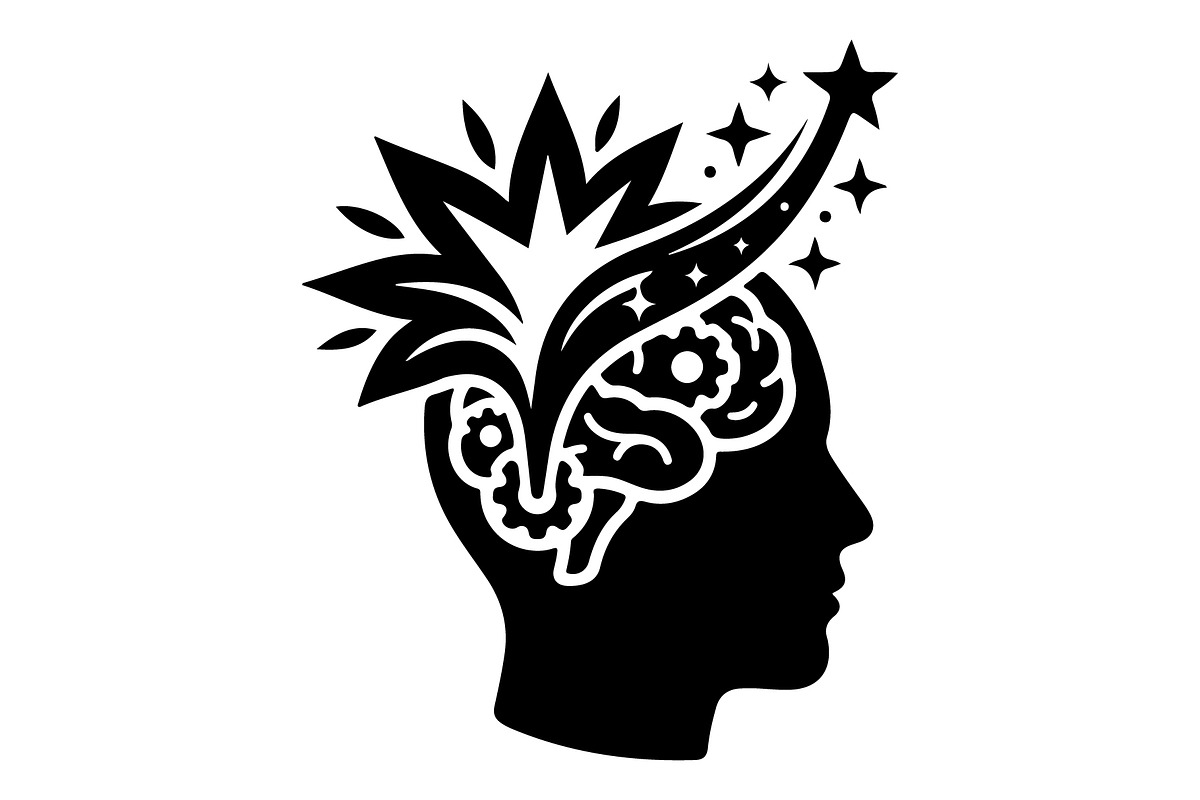 Creative Mind Floral Head, an Object Graphic by Gfx_Store (Photo 7 of 15)