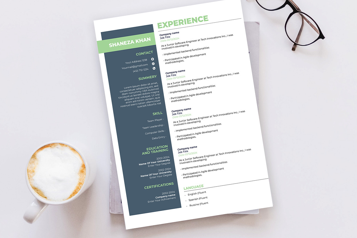 Job Winning Resume/CV Template, a Resume Template by Sharifull11 (Photo 3 of 3)
