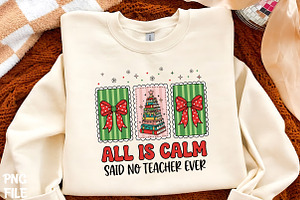 All Is Calm Said No Teacher Ever, a Seasonal Illustration by CrexoraLab