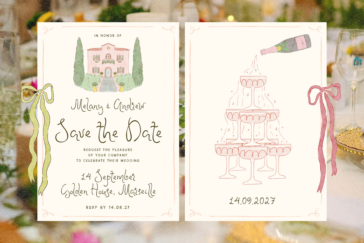 Whimsy Hand-drawn Watercolor Wedding, an Object Illustration by Ayya Studio (Photo 8 of 12)
