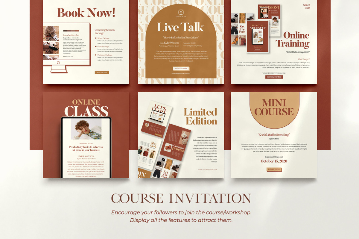 Instagram Creator For Coach CANVA PS, a Social Media Template by Eviory (Photo 29 of 57)