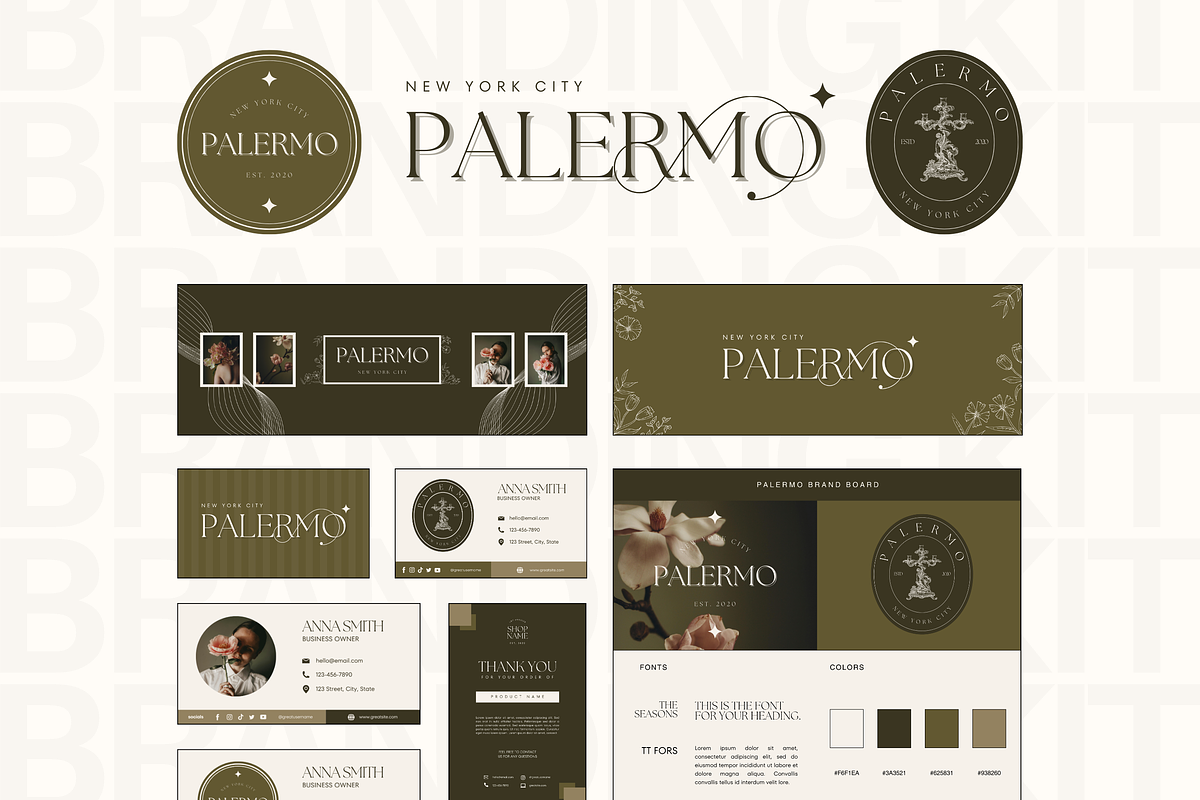 Canva Modern Branding Kit Template, a Branding & Logo Template by Branding Babe Co. (Photo 1 of 9)