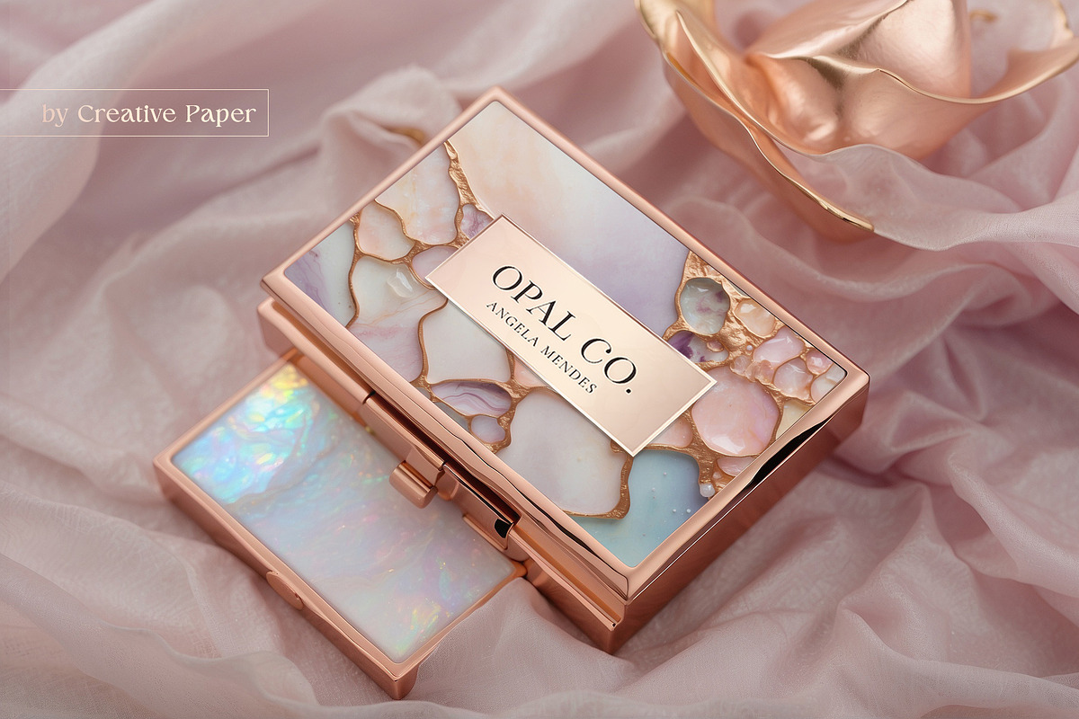 Opal Stone & Blush Pink Textures, a Texture Graphic by by creative paper (Photo 2 of 11)