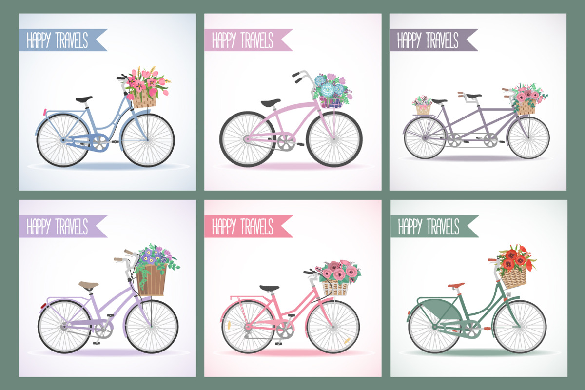 Bicycle set, an Object Graphic by MalniArt (Photo 2 of 4)