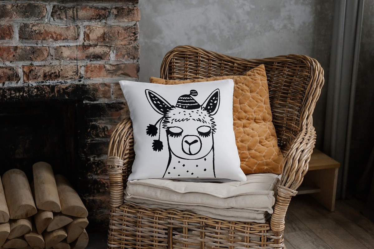 Doodle Llama SVG Clipart Set, lama I, an Animal Illustration by PassionPNGcreation (Photo 5 of 5)