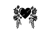 50 Valentine Day Silhouette Pack, an Illustration by Designs_River (Thumbnail 39 of 51)