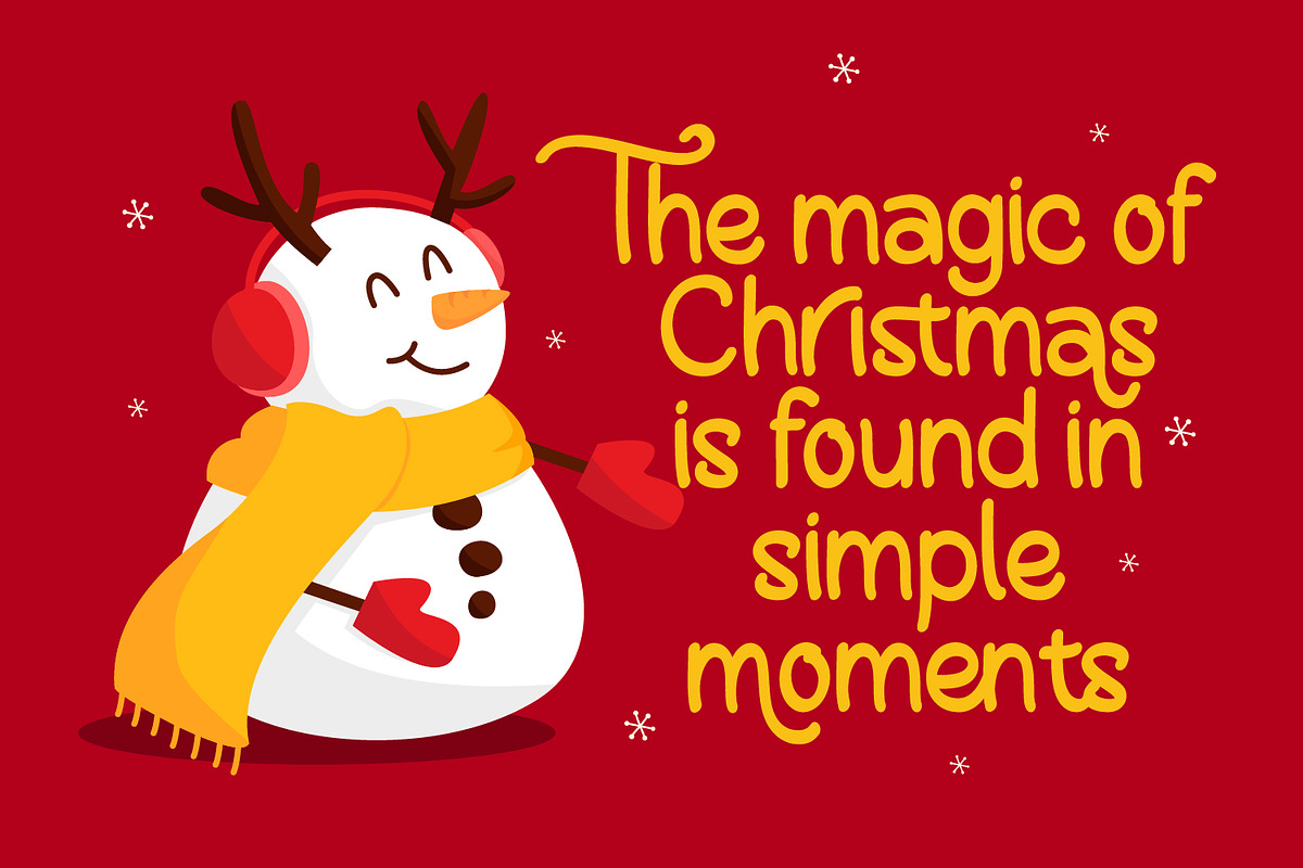 Jinglehart - Christmas Font, a Sans Serif Font by Rishsketch (Photo 6 of 15)