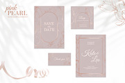 Pink Pearl wedding illustrations, an Invitation Template by L- design studio (Thumbnail 5 of 9)