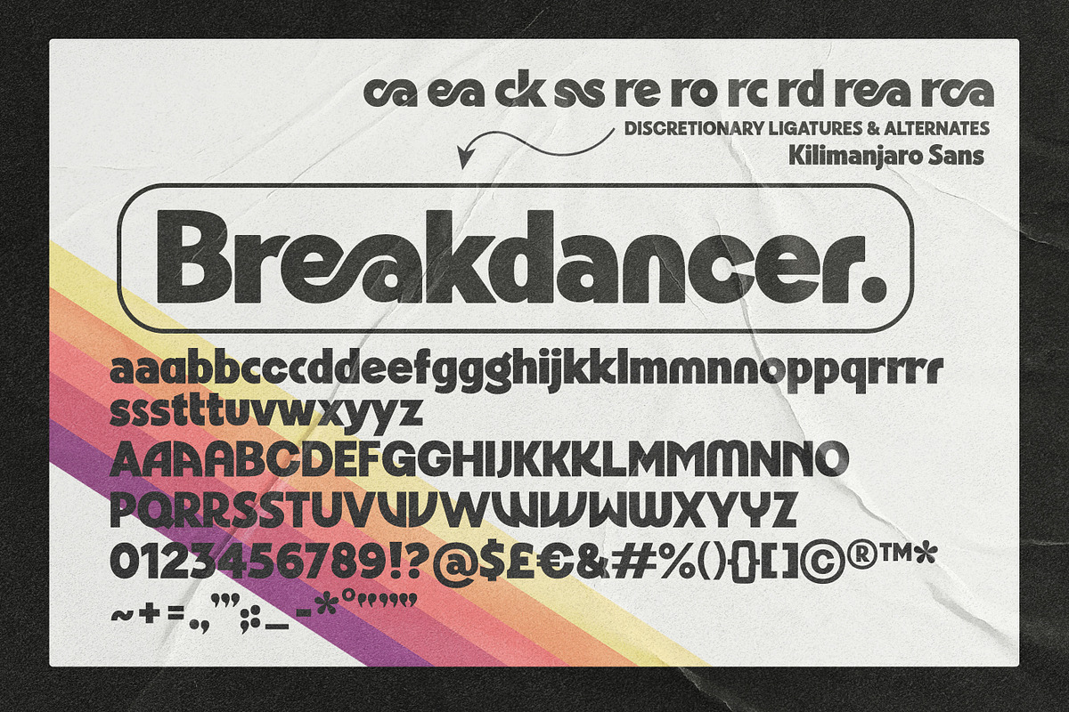 Kilimanjaro Sans (36 fonts), a Font by Nicky Laatz (Photo 74 of 75)