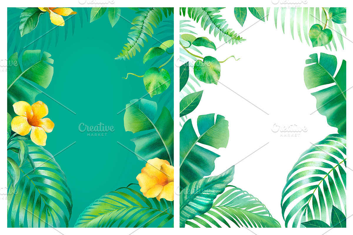 Tropical flora, a Texture Illustration by Sundra (Photo 14 of 15)