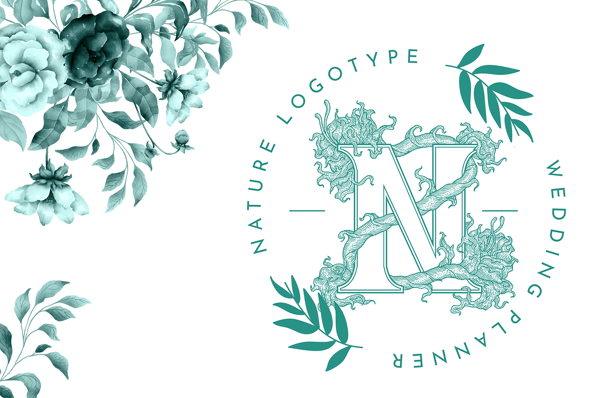 Vintage Floral Monogram preview 7