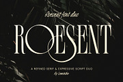 Roesent | Font Duo, a Script Font by Lemonthe (Thumbnail 1 of 11)