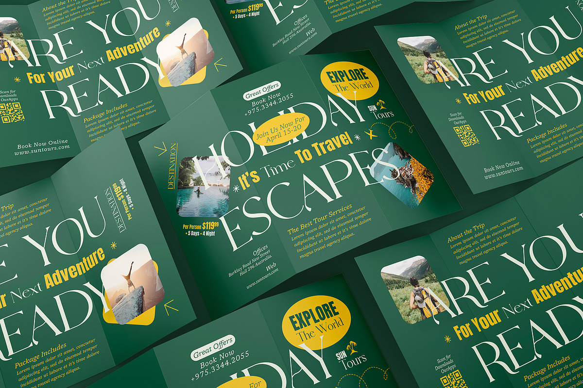 Travel Trifold Brochure, a Brochure Template by Designsoul14 (Photo 5 of 5)