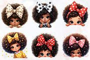 Peeking Black Girl Sublimation PNG, an Illustration by RobertsArt (Thumbnail 7 of 7)