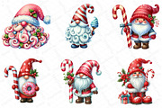 Christmas Candy Cane Icing Gnome, an Illustration by DreamPrint404 (Thumbnail 2 of 4)