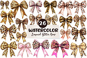 Leopard Glitter Bow Sublimation, an Illustration by CreationArt (Thumbnail 1 of 5)