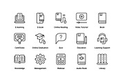 E-Learning creative icon set, an Outline Icon by Vector Squad (Thumbnail 3 of 5)