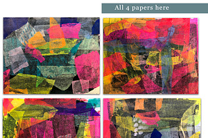 Mixed Media Papers:Colorful Textures