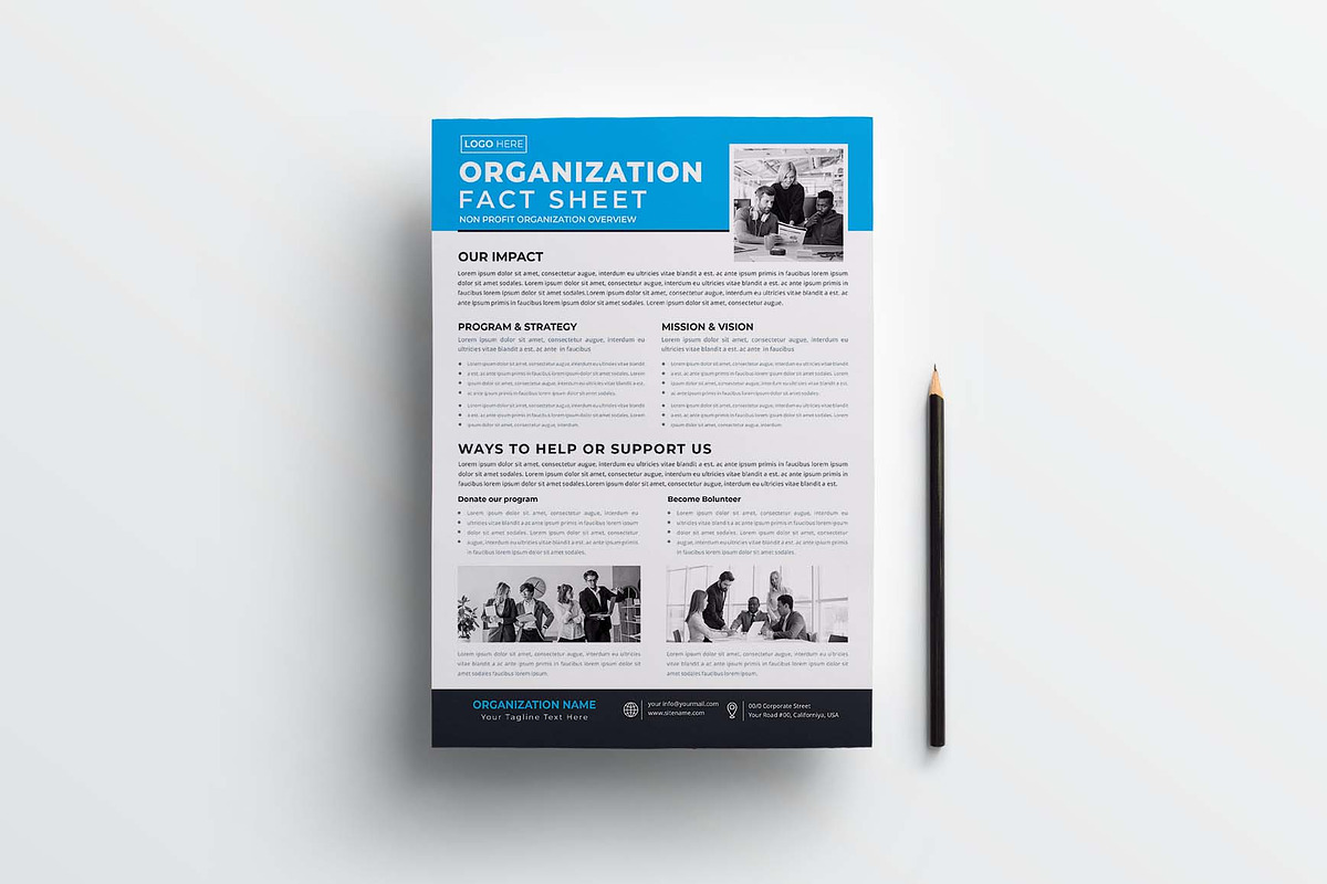 Nonprofit Organization | Bundle, a Flyer Template by obayes (Photo 5 of 15)