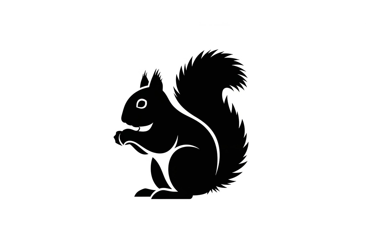 Squirrel Silhouette Vector Bundle, an Illustration by yasushie (Photo 42 of 48)