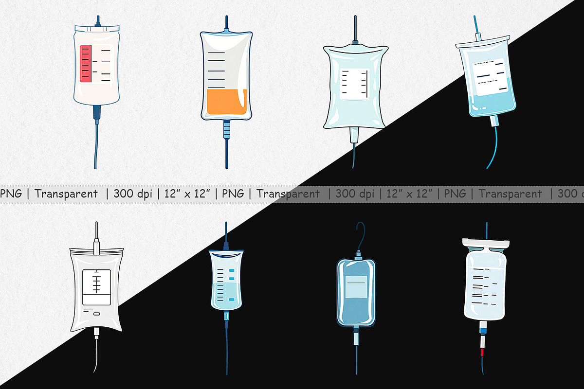 IV Drip Clipart, a Graphic by Artnoy (Photo 2 of 5)