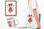 Whimsical Valentine Fairy Clipart, an Illustration by Markicha Art (Thumbnail 4 of 5)