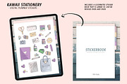 Kawaii Digital Planner Sticker Pack, a Stationery Template by Bella+Sophia Creative (Thumbnail 4 of 5)