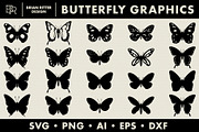 Butterfly Graphics, an Object Graphic by Brian Ritter Design (Thumbnail 1 of 2)