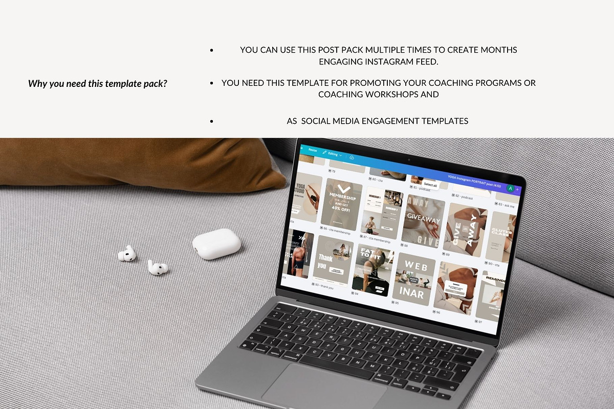 YOGA Instagram - Social Media Kit, a Social Media Template by Deepa Template Studio (Photo 9 of 10)