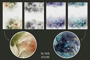 Gold & Flower Watercolor Backgrounds, a Pattern Graphic by Suna Kosem (Thumbnail 8 of 19)