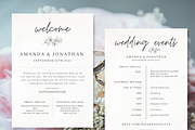 Minimal Wedding Invite Set, a Flyer Template by Minva Themes (Thumbnail 1 of 5)